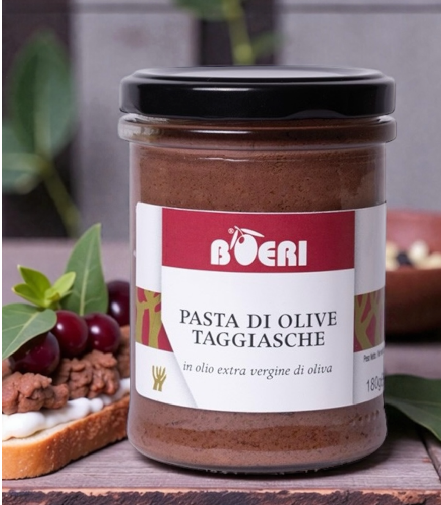 100% Taggiasca Olivenpaté mit Olivenöl Extra Vergine aus Ligurien