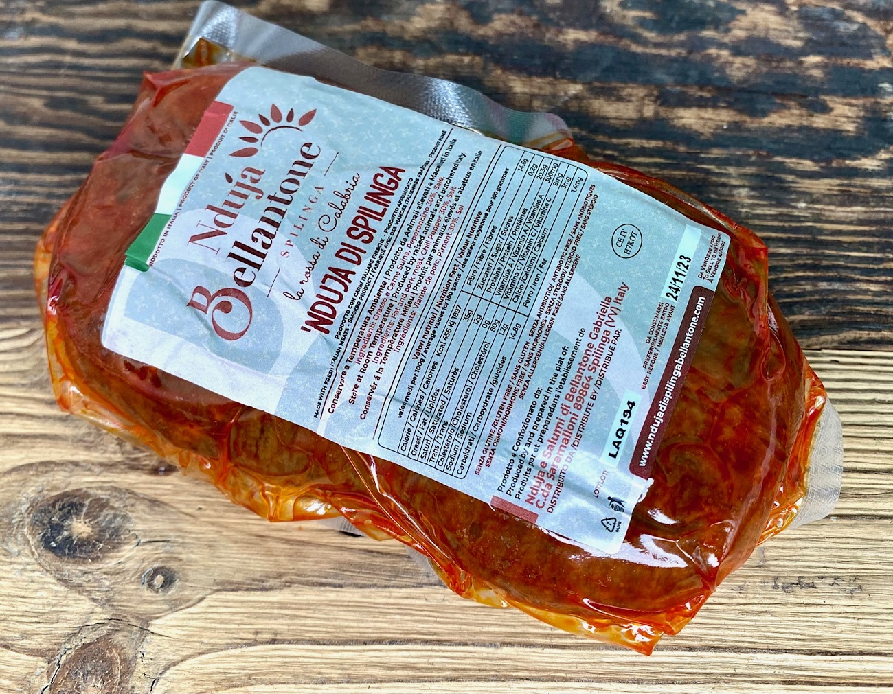 Nduja di Calabria - Streichsalami mit 30% scharfe Chili aus Kalabrien