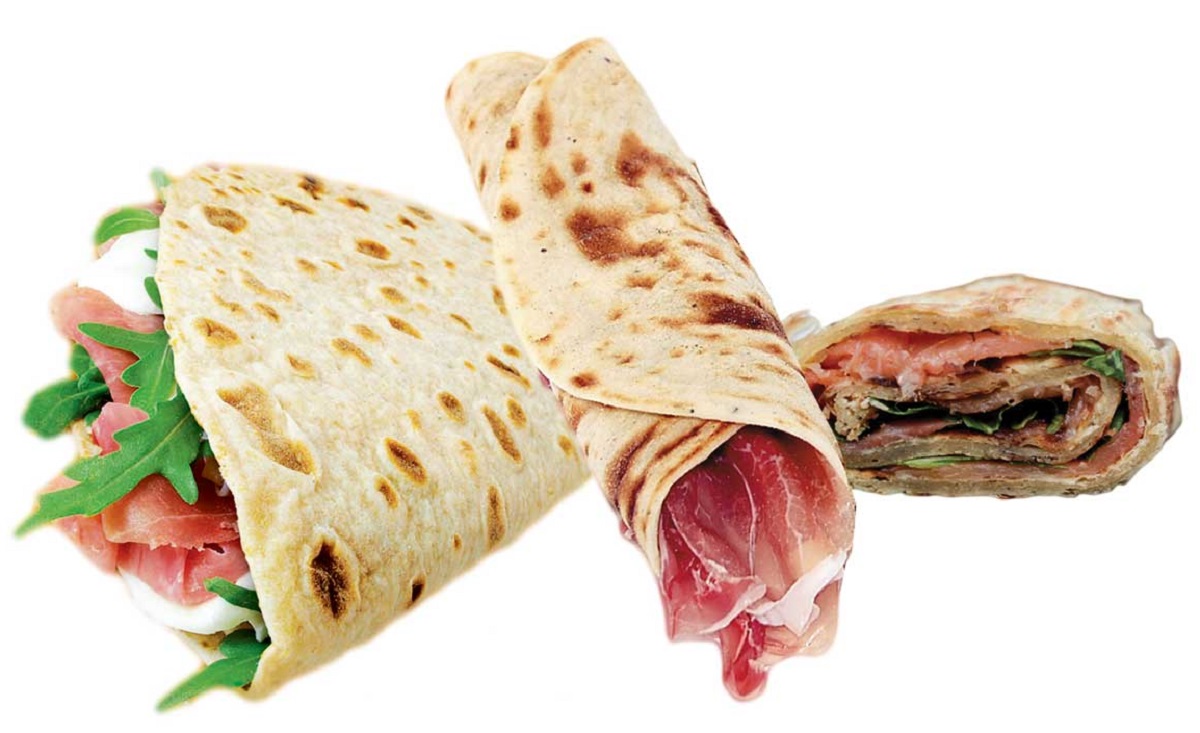 3X110g Piadina la Rustica mit Olivenöl und Halbvollkornmehl