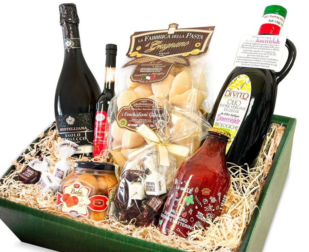 Edler  Geschenkkorb "Il meglio d'Italia" - mit ausgesuchter Feinkost aus Italien
