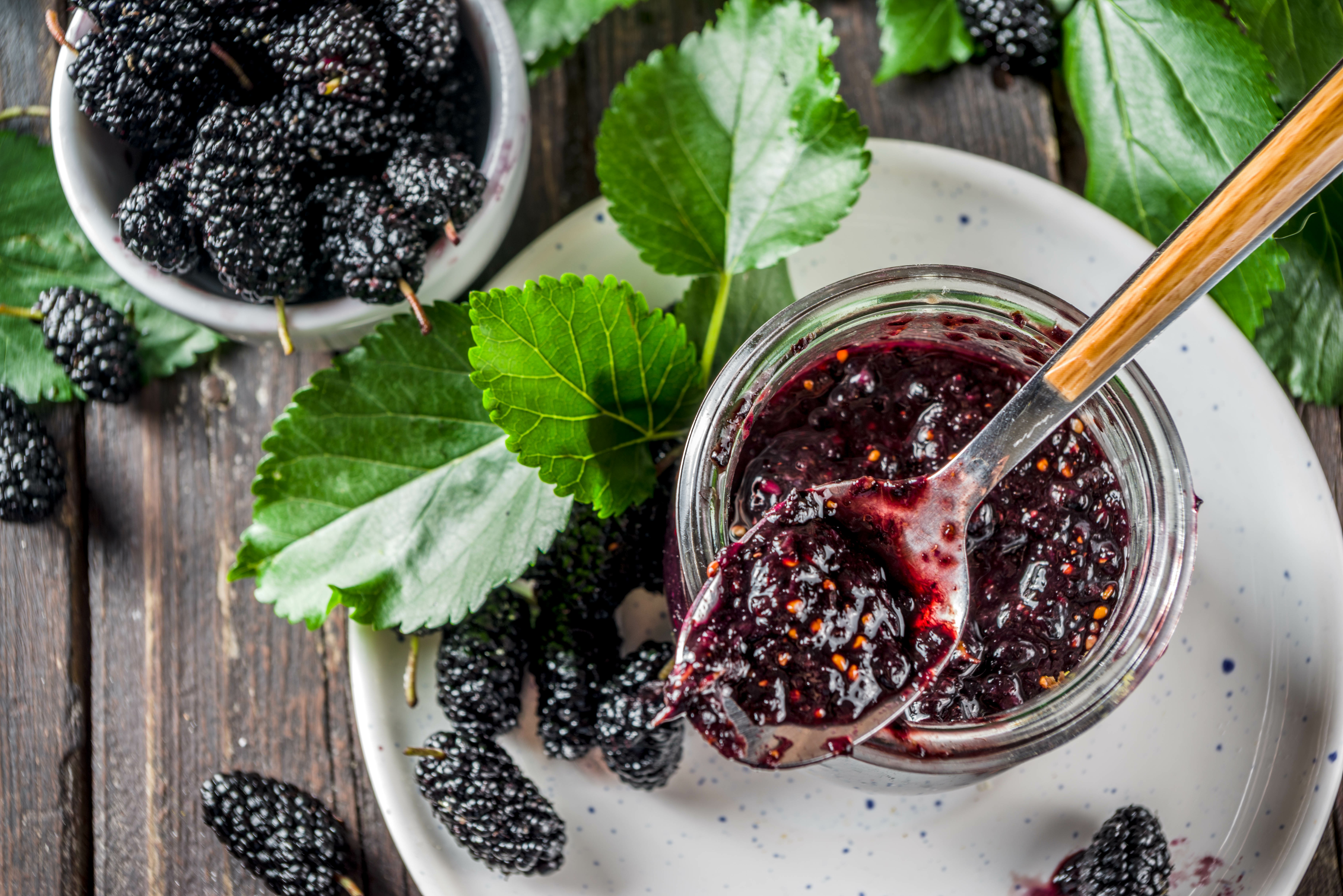Schwarzen Maulbeeren 70% Konfitüre extra aus Kalabrien - Gelsi Neri