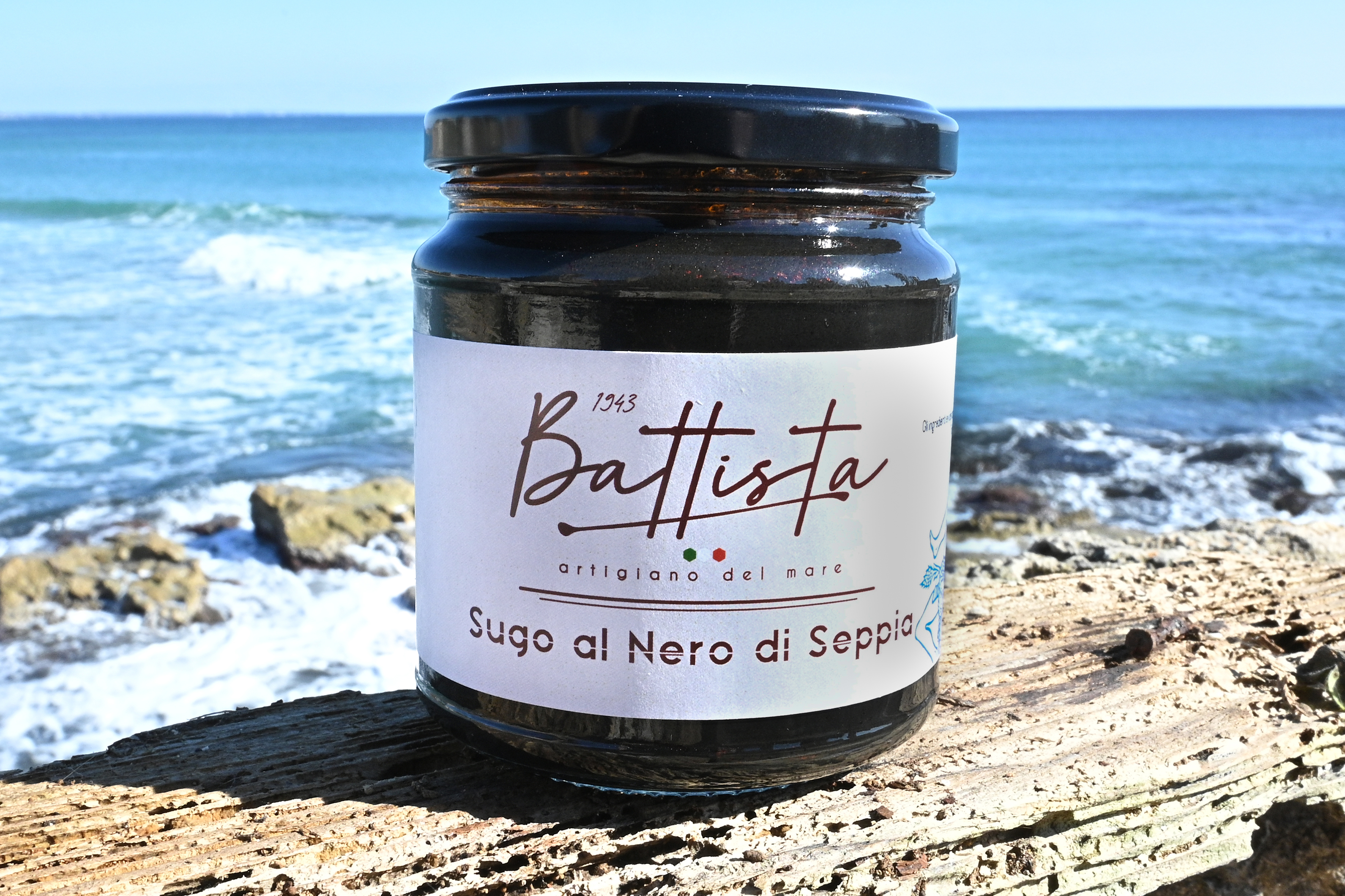 Tintenfischsoße mit frische Tintenfische aus Sizilien - Sugo al Nero di Seppia