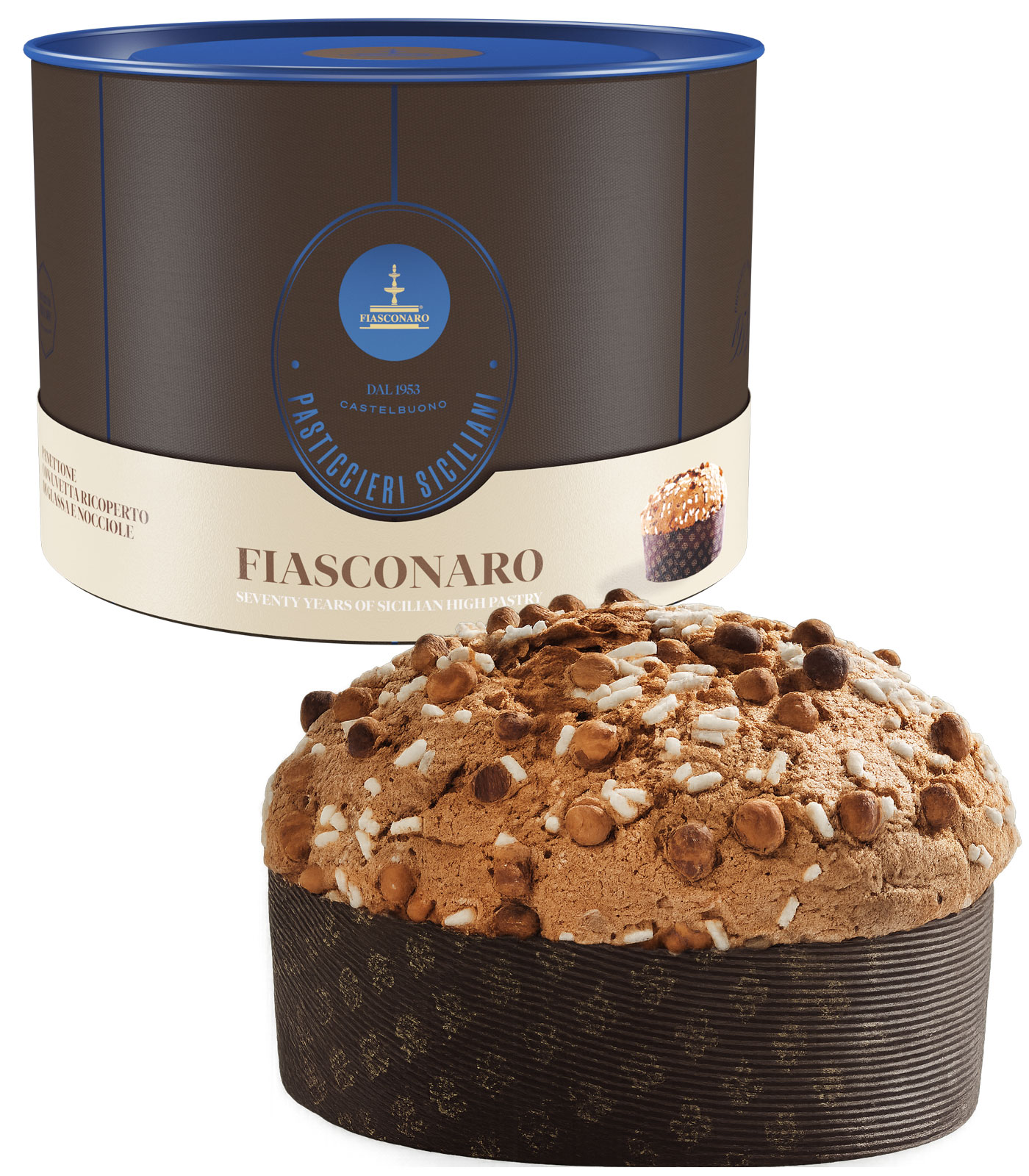 Fiasconaro Panettone mit Haselnüssen in Geschenkdos