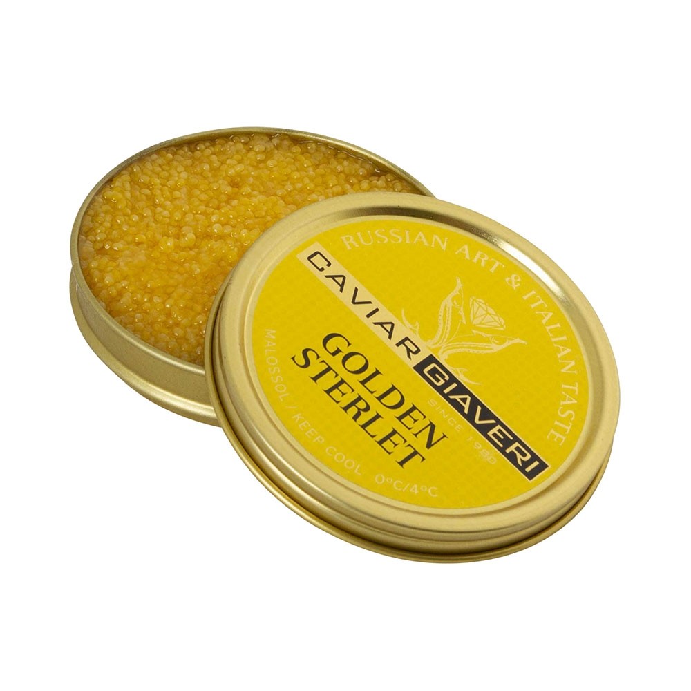 Rarität: Albino Caviar Golden Scarlet, Goldene Kaviar - Limited Edition