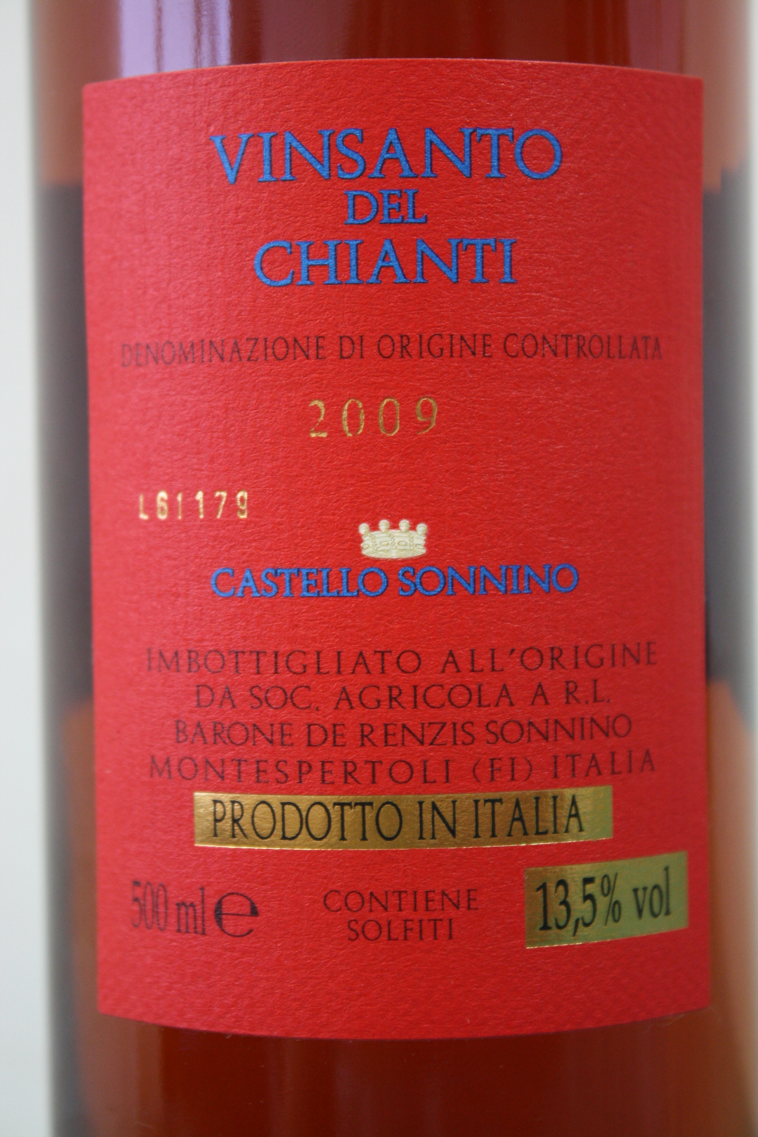 Vinsanto del Chianti Castell Sonnino DOC 2009