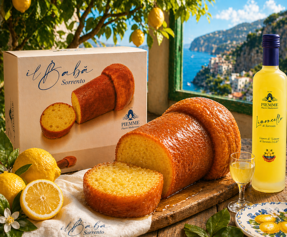 Konditorei Riesen BABÀ aus Sorrento mit Limoncello 10% Vol.