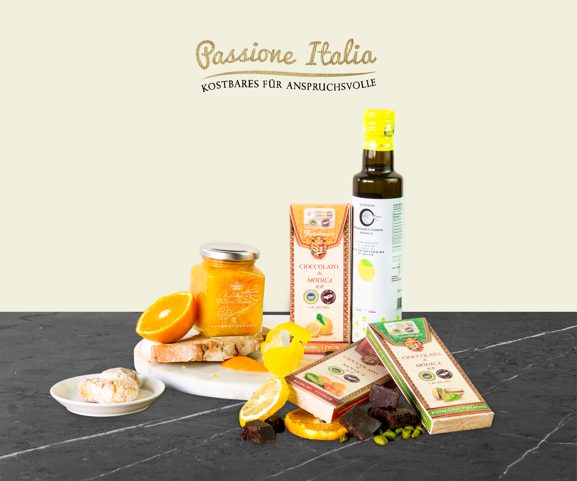 Fruchtig süßes Geschenkset Sizilien