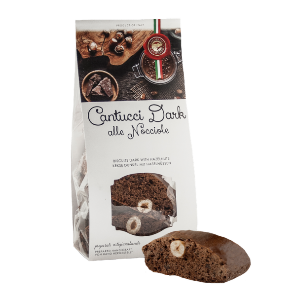 Schokoladen Cantucci Artigianali mit Kakao und Haselnüsse