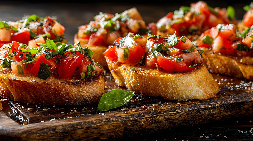 Bruschetta al Pomodoro – knuspriges Brot, sonnengereifte Tomaten & echtes Italien-Feeling