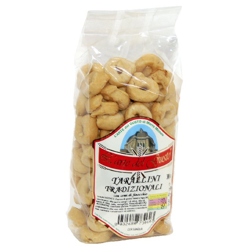 Handwerkliche Tarallini tradizionali aus Apulien - mit Fenchelnsamen