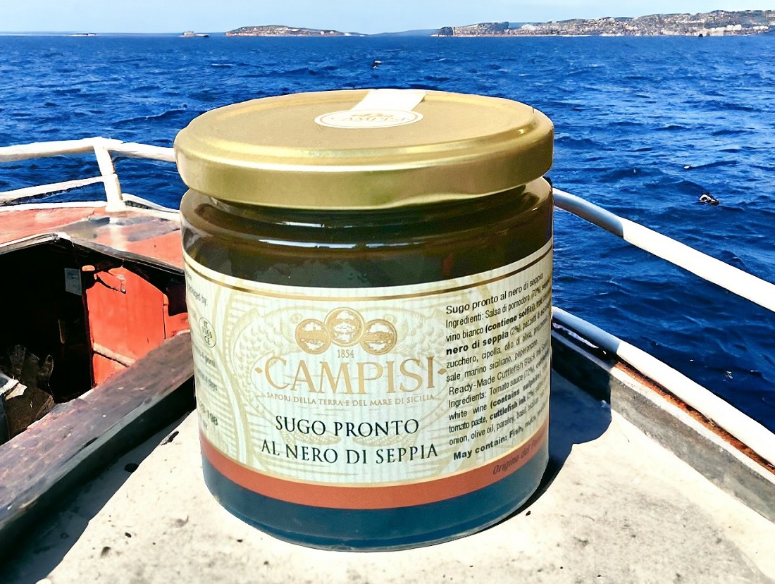 Tintenfischsoße mit frischen Tintenfischen aus Sizilien - Sugo al Nero di Seppia