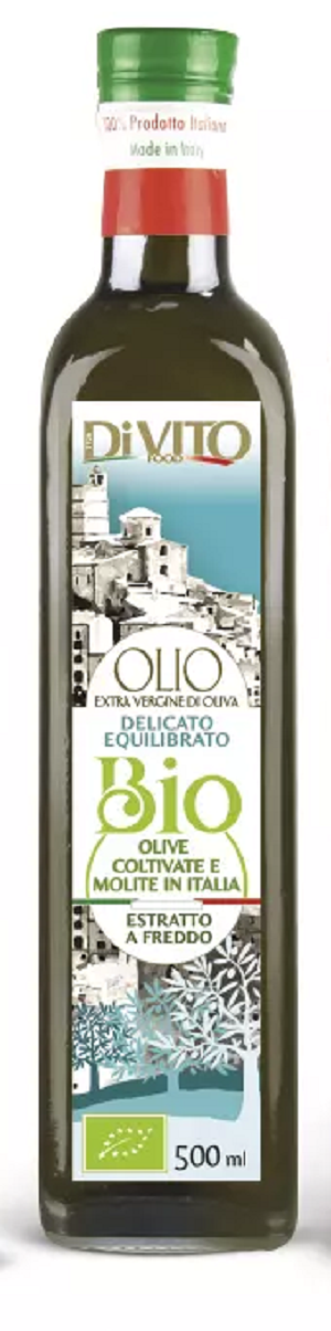 0,5l Preisgkröntes Bio Olivenöl Extra Vergine Molise Oliven