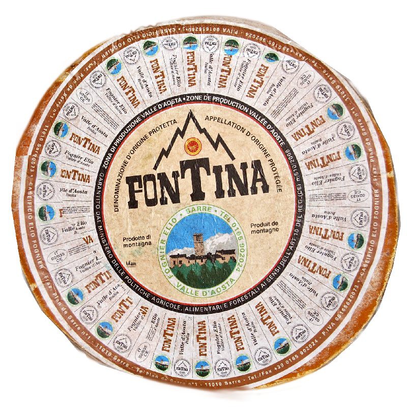 500g Fontina DOP Halbfester Schnittkäse aus Aosta