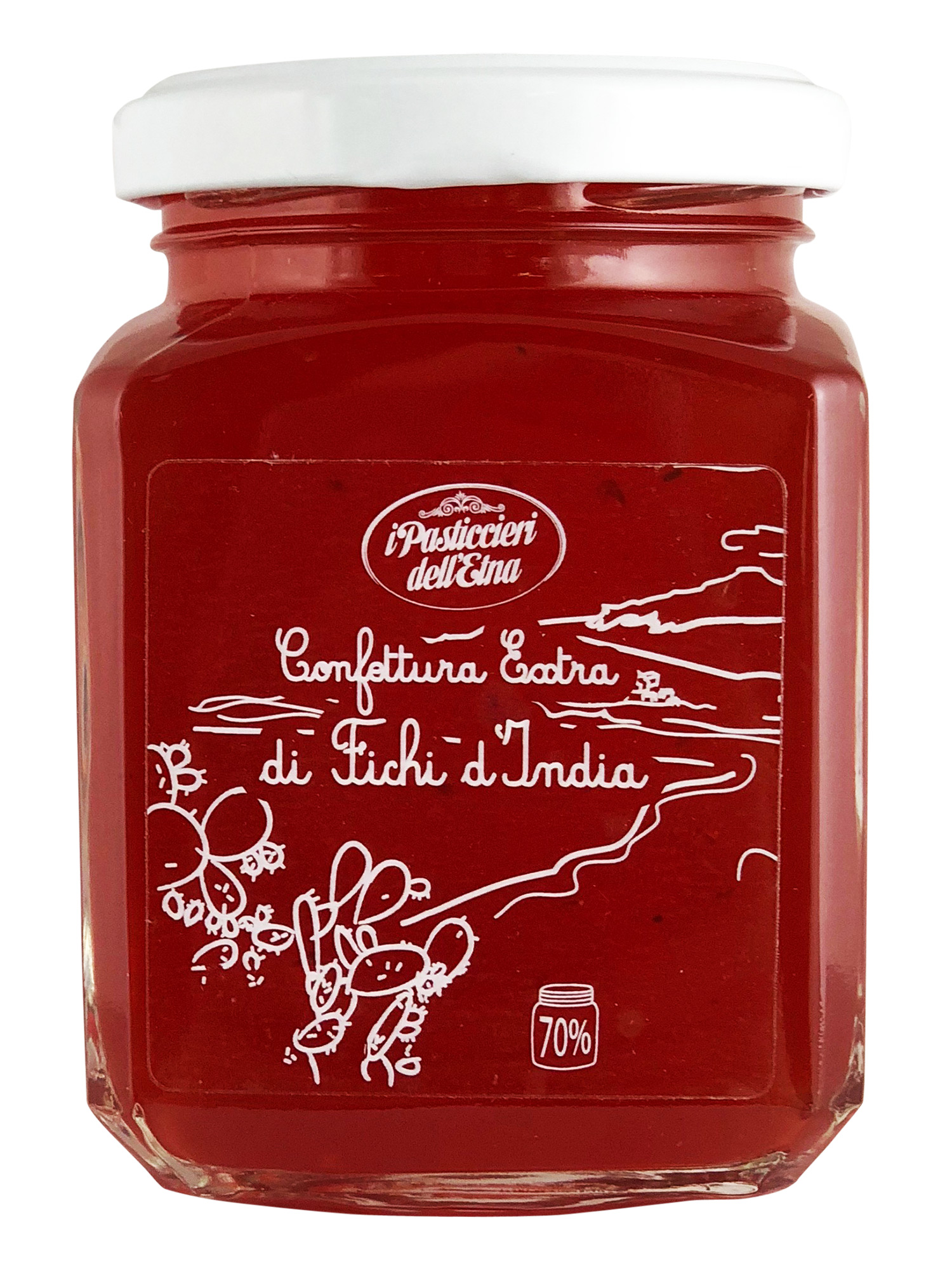 Kaktusfeigen Konfitüre extra fichi d'india aus Sizilien 70% Fruchtanteil