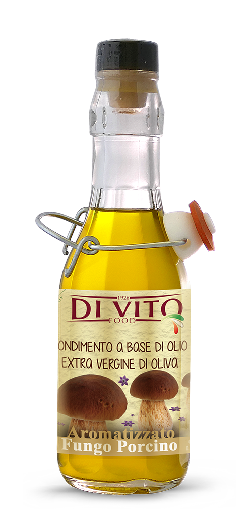 Olivenöl Extra Vergine aromatisiert mit Steinpilzen