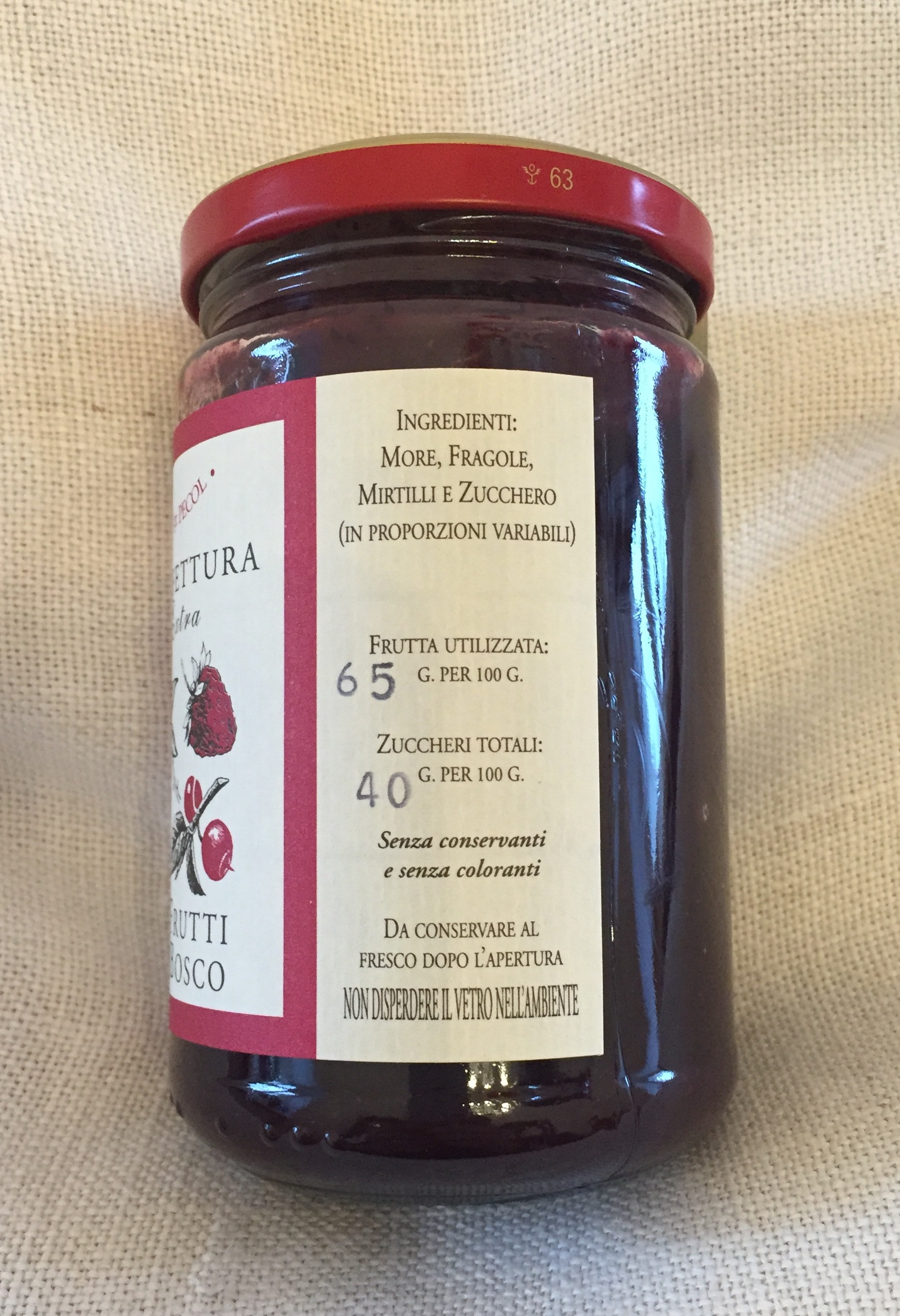 Konfitüre Extra Waldfrüchte - 65% Fruchtgehalt