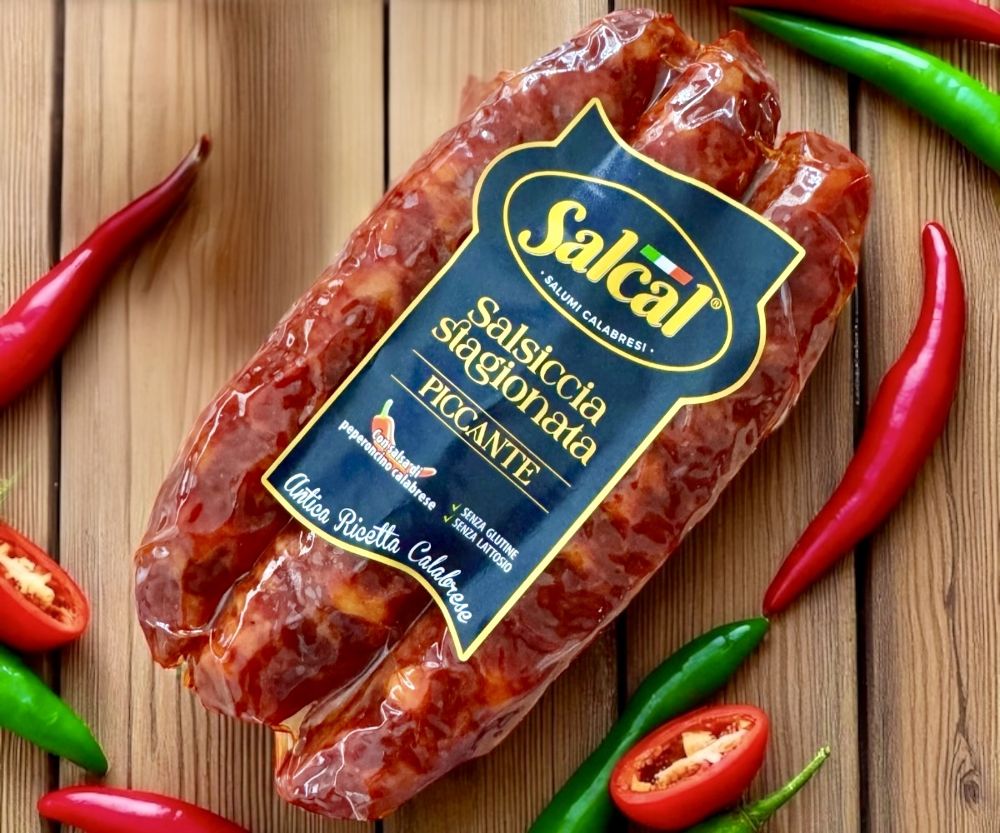 Salsiccia Piccante di Calabria - Scharfe gereifte Wurst aus Kalabrien ca. 350g