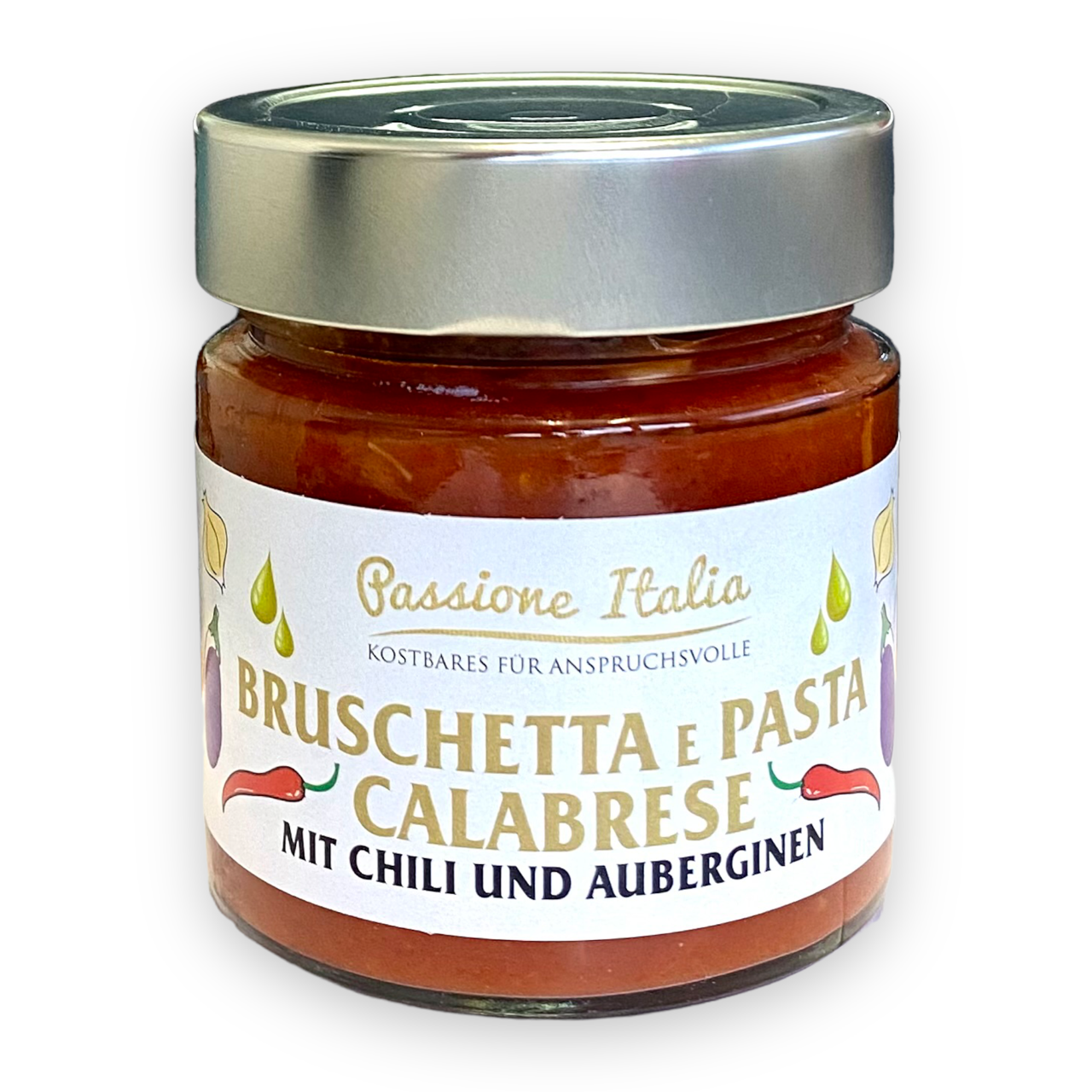 Bruschetta & Pasta Calabrese - Tomatensoße mit Chili & Auberginen