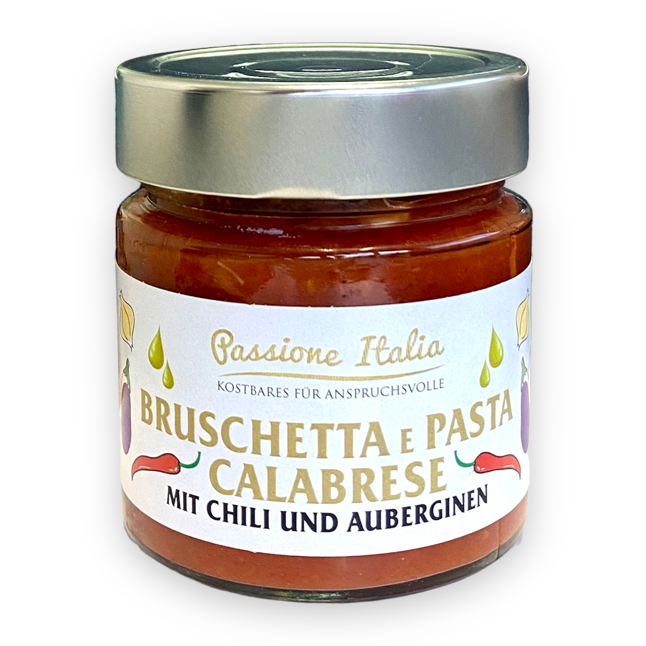 Tomatensoße  Calabrese -  mit Chili & Auberginen