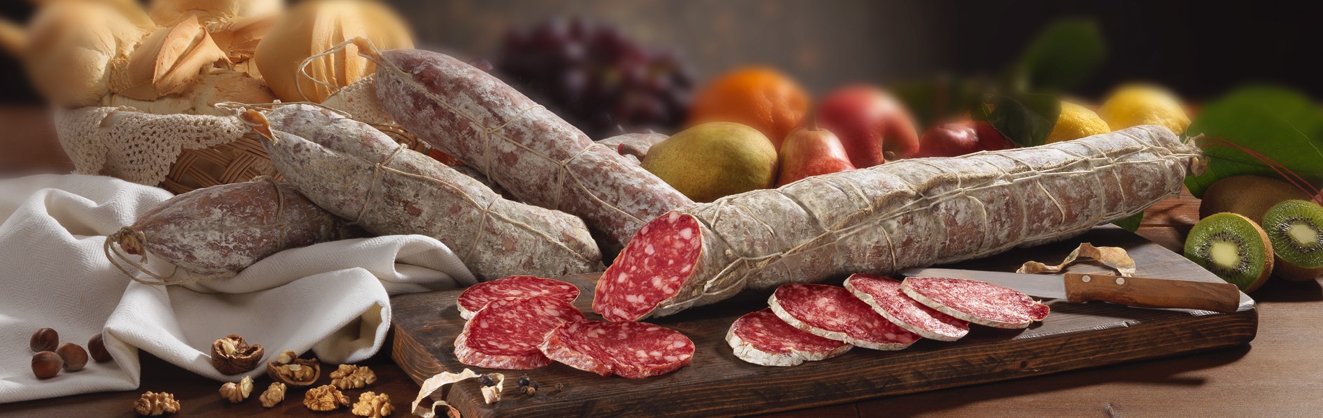 Salame Felino IGP aus Parmaschinken 1/2 Salami eingeschweißt