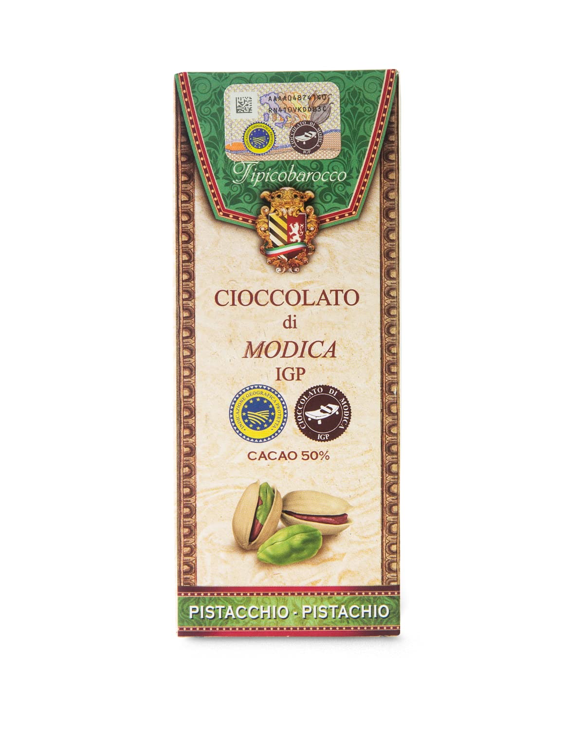 Modica Schokolade mit Pistazien