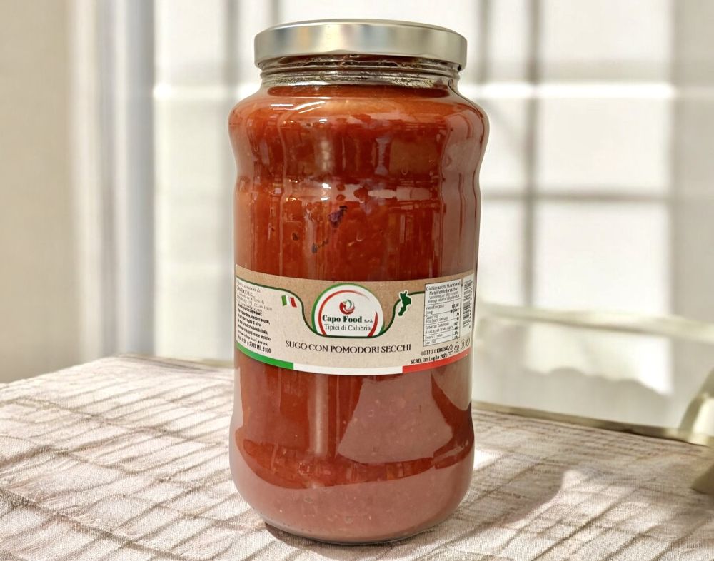 3,1L fertige Tomatensoße mit getrockneten Tomaten, Spezialität aus Kalabrien