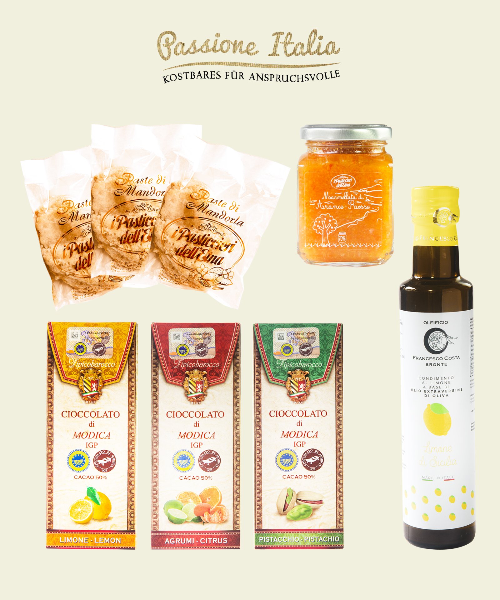 Fruchtig süßes Geschenkset Sizilien