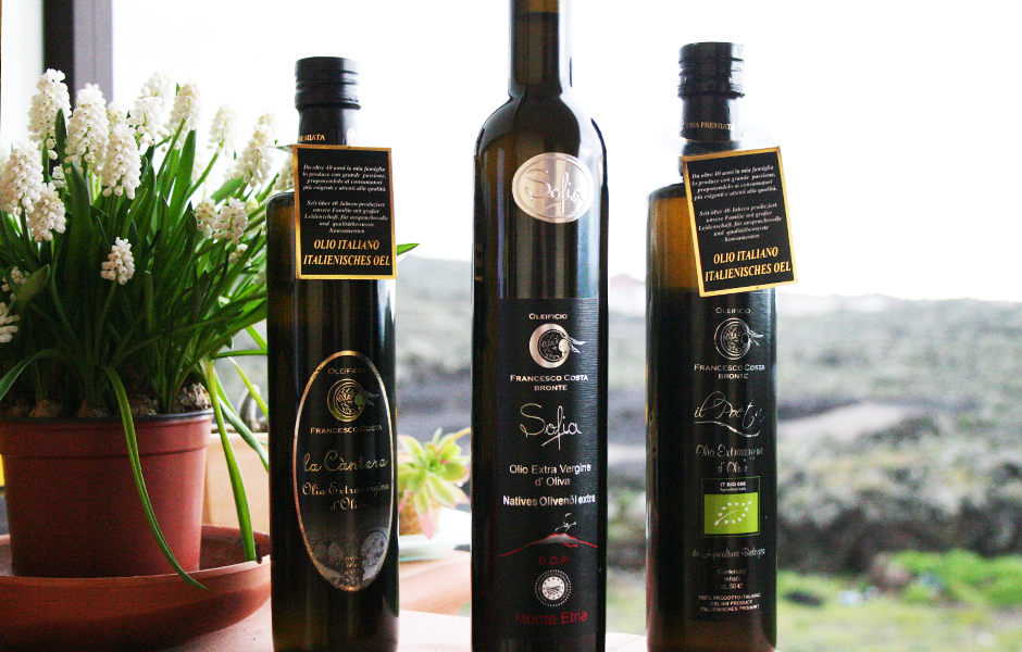 Preisgekrönte Olivenöl Extra Sofia Sizilien Etna DOP