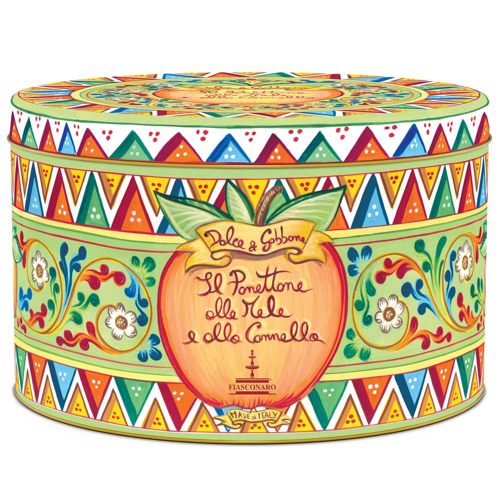 Dolce&Gabbana 1kg Panettone mit Äpfeln und Zimt / Mela e cannella