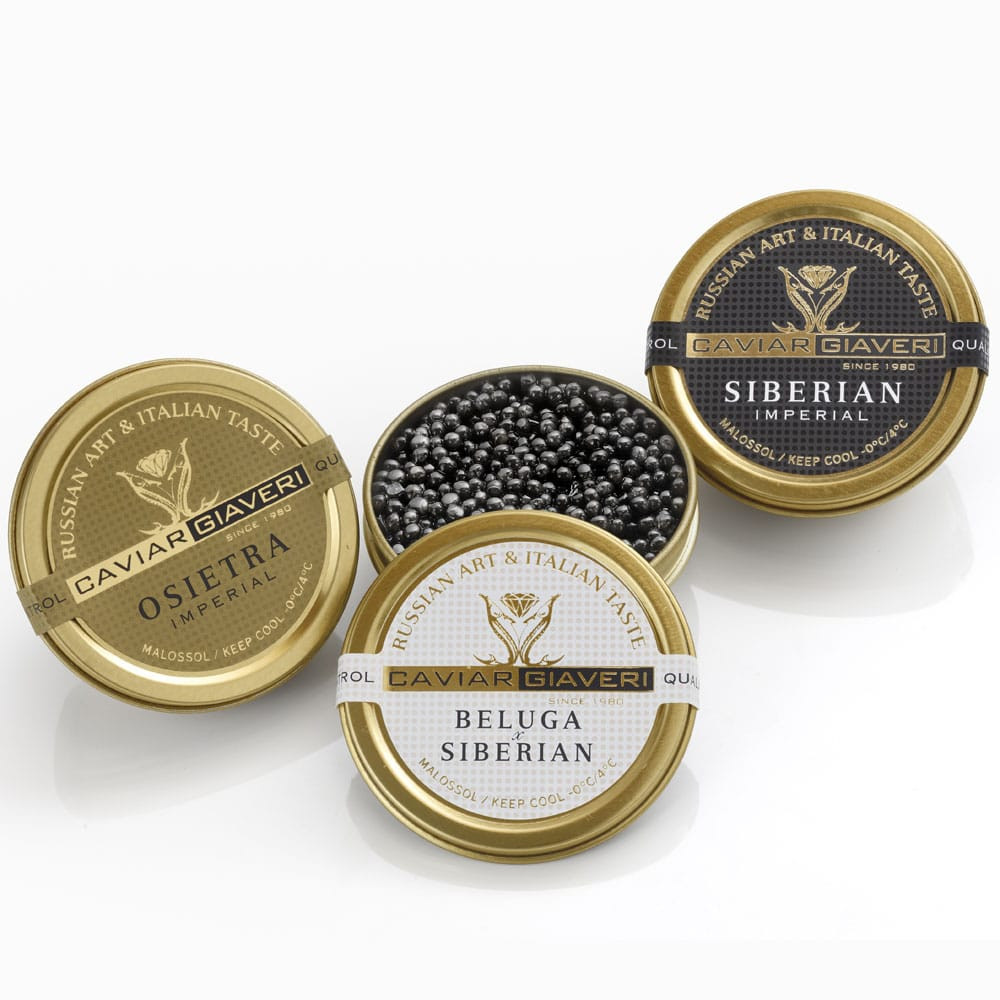 Luxus Caviar Geschenk-Set "Zar Trilogy"  3X30g
