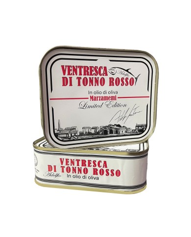 Premium Ventresca di tonno rosso - Bauchfilet vom roten Thun in Olivenöl