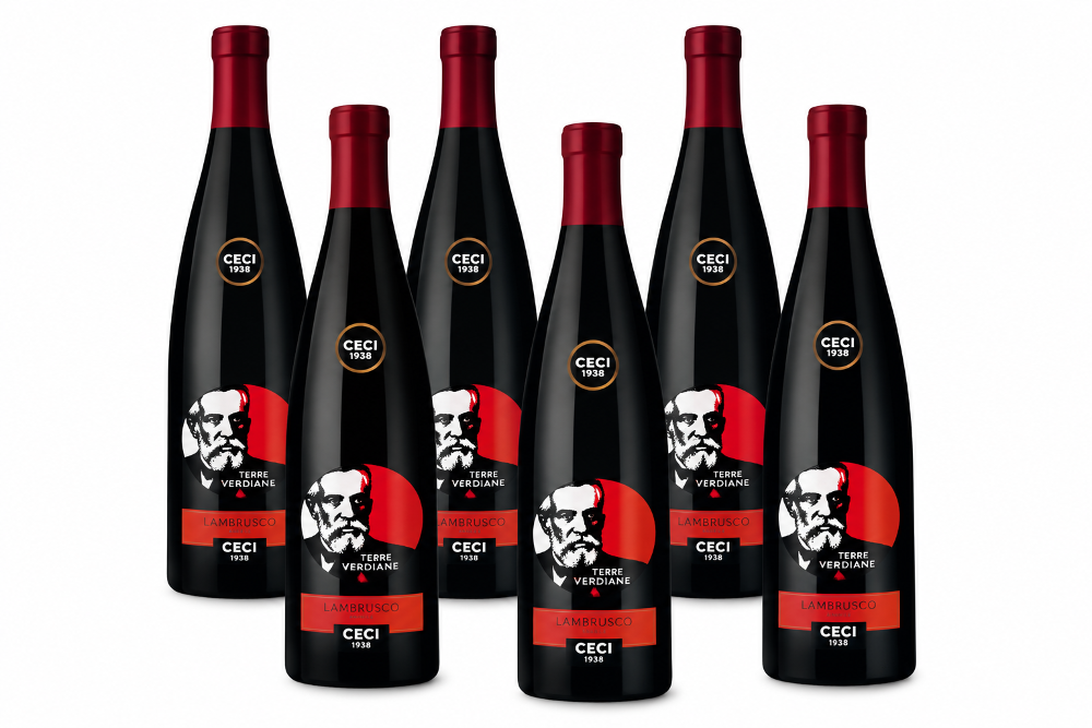 6x Lambrusco Amabile IGT Emilia Cantine Ceci