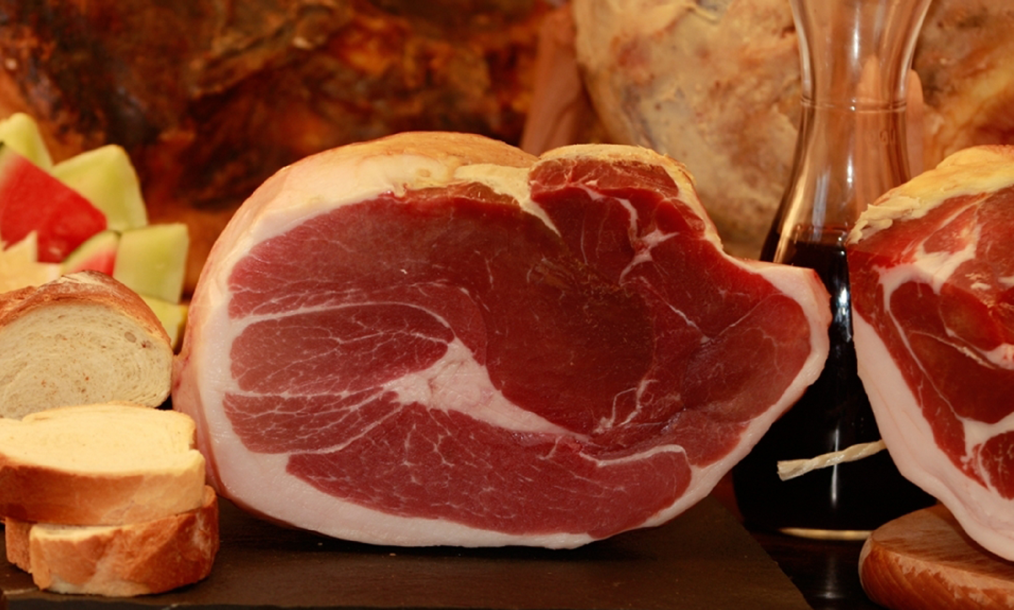 Feinkost Prosciutto Crudo Veneto Berico Euganeo DOP Attilio Fontana aus Montagnana am Stück 18 Monate