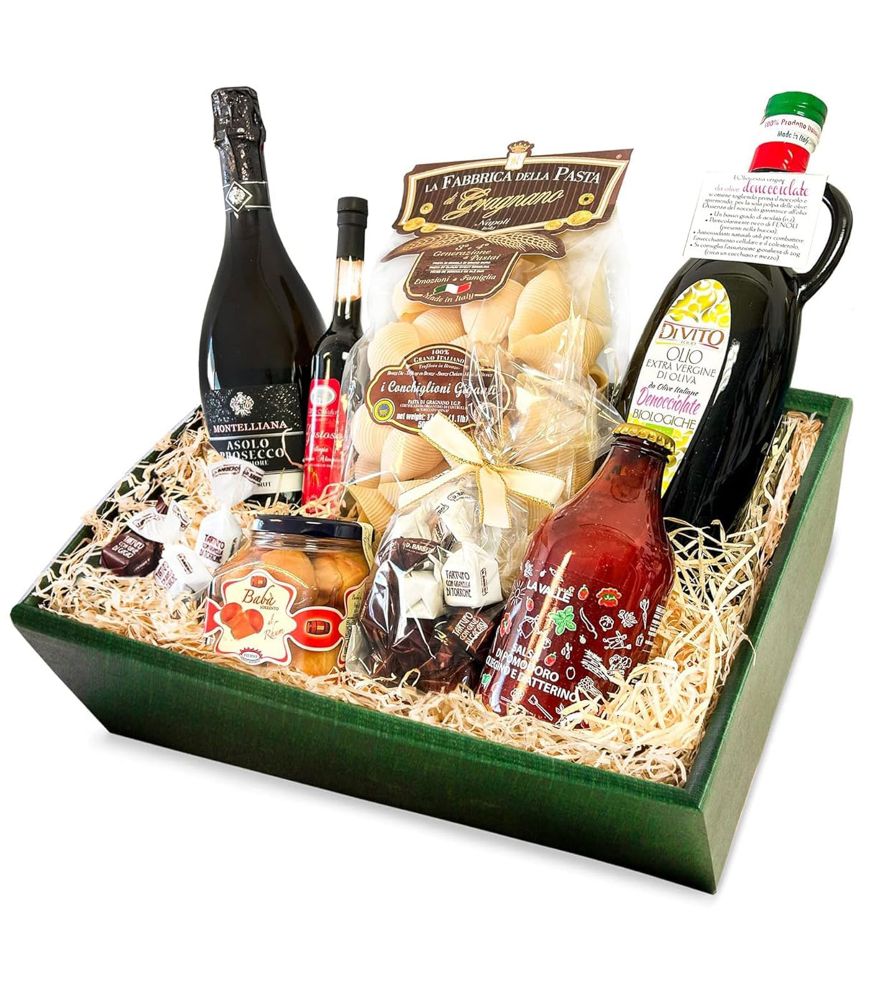 Edler  Geschenkkorb "Il meglio d'Italia" - mit ausgesuchter Feinkost aus Italien Edler  Geschenkkorb "Il meglio d'Italia" - mit ausgesuchter Feinkost aus Italien