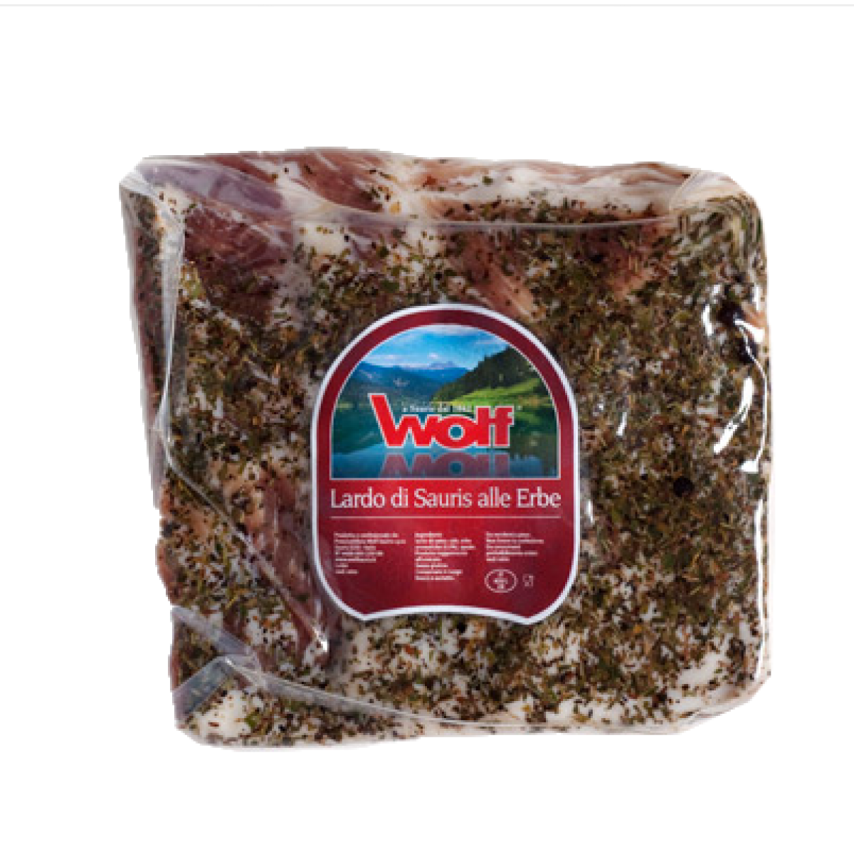500g Marmorspeck Lardo di Sauris, Marmorspeck mit Kräutern