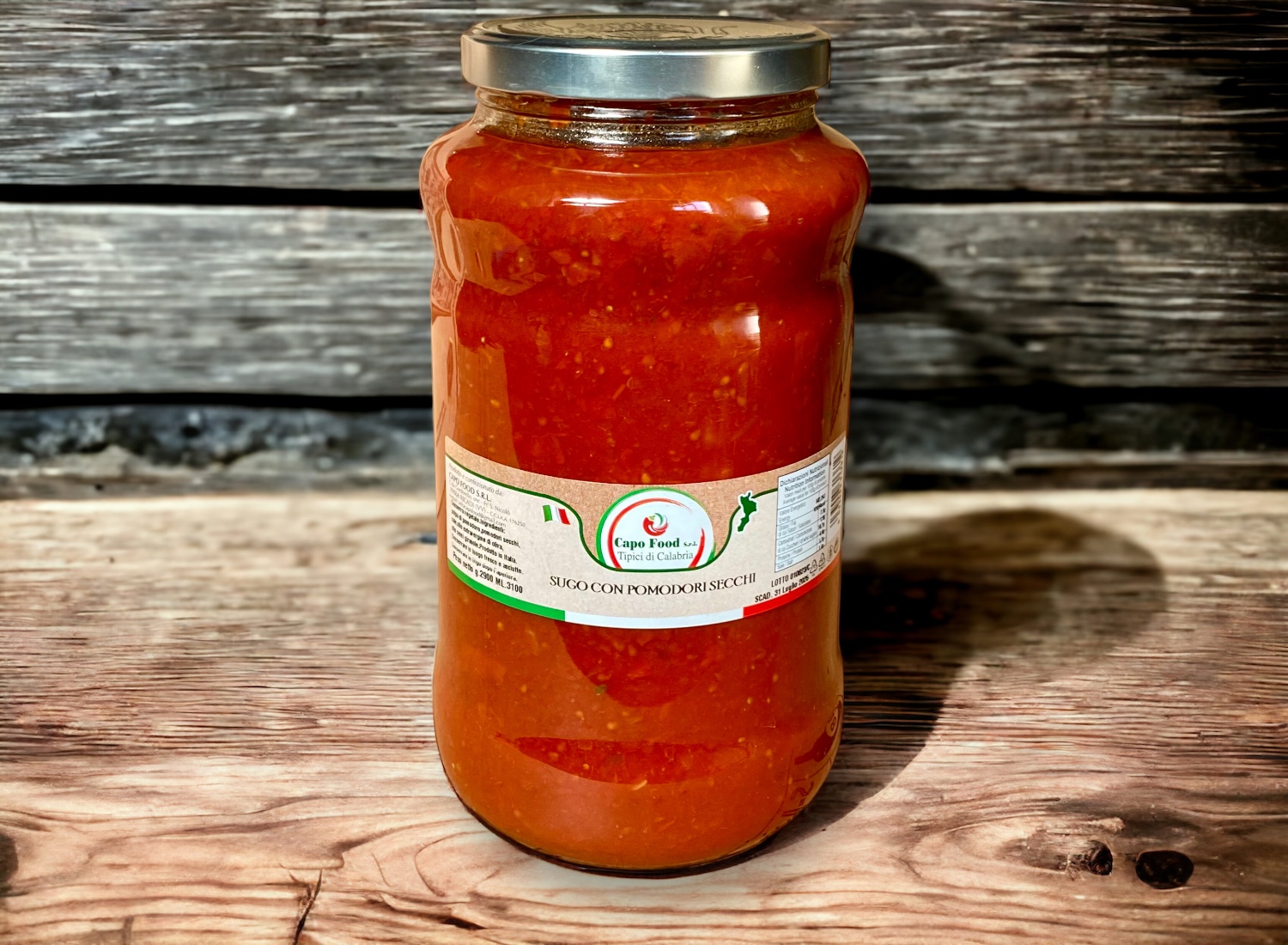 3,1L fertige Tomatensoße mit getrockneten Tomaten, Spezialität aus Kalabrien