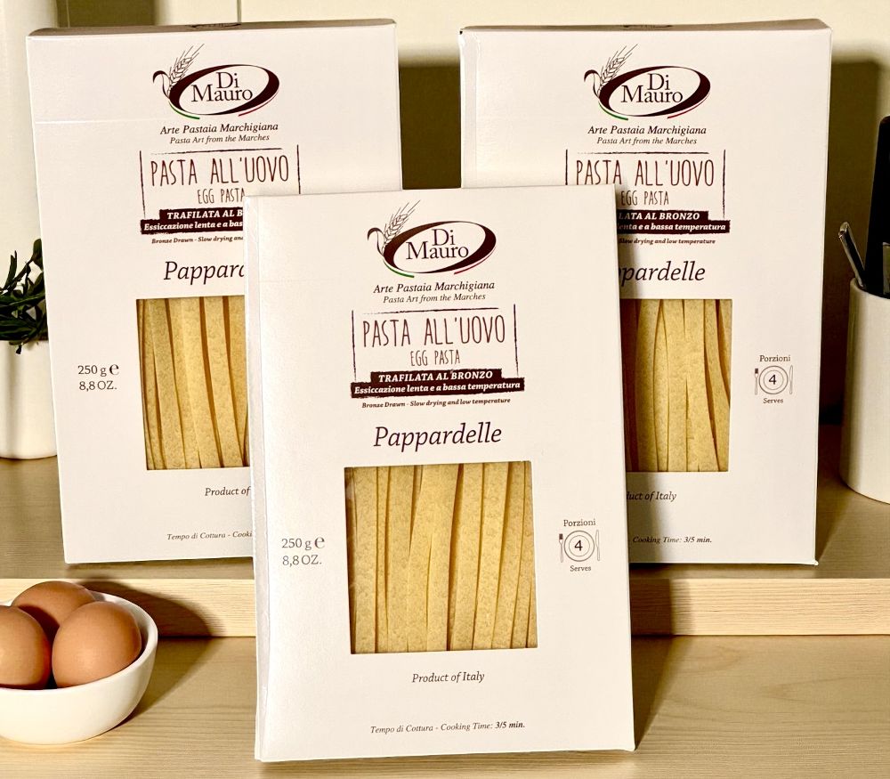 3x 250gr Pappardelle all'uovo Eiernudel handwerkliche Qualität