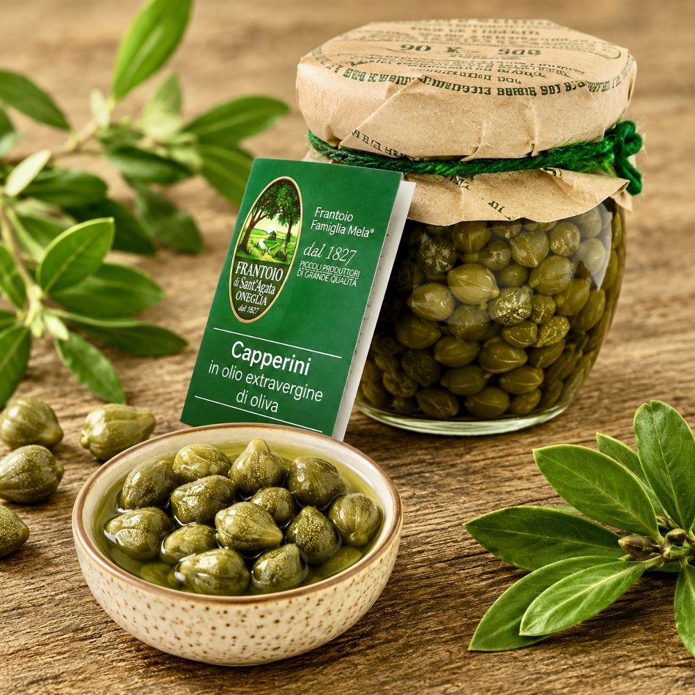 Capperini - Kapern eingelegt in Olivenöl extra vergine