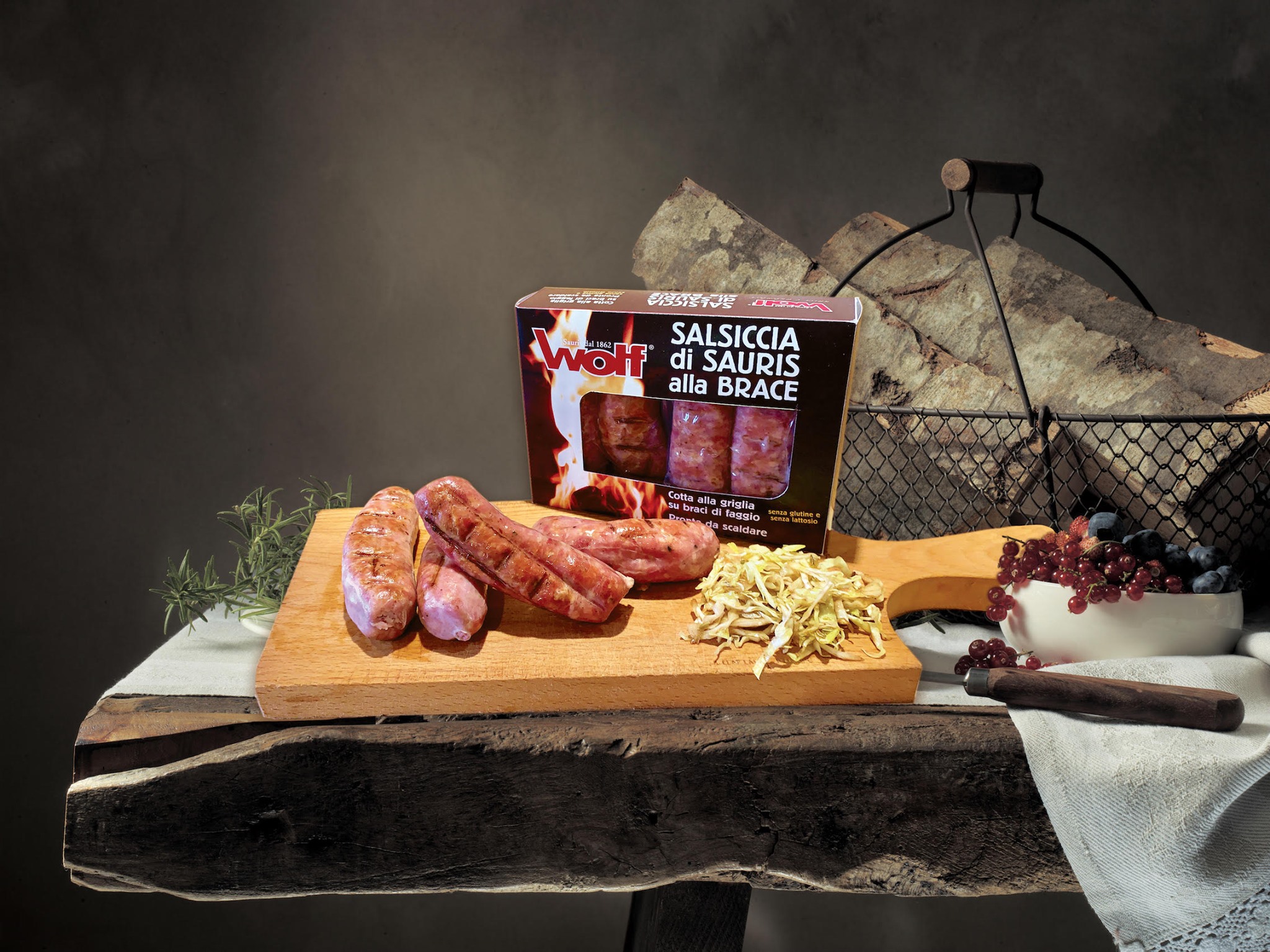 4X Gegrillte Salsiccia di Sauris alla Brace