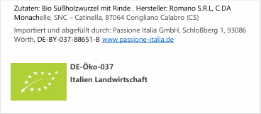 Bio Süßholzwurzel gemahlen aus Kalabrien