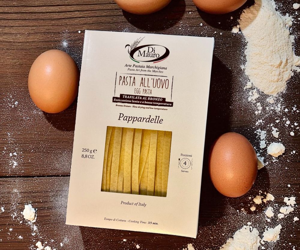 3x 250gr Pappardelle all'uovo Eiernudel handwerkliche Qualität