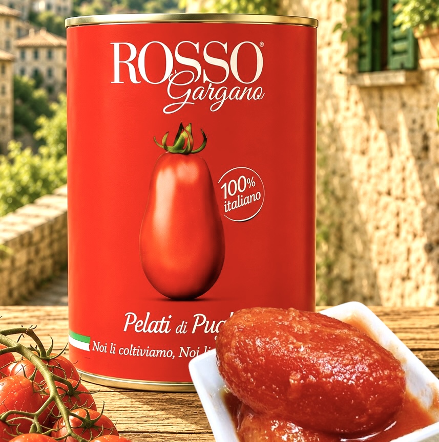 12X400g Tomaten Rosso Gargano geschält