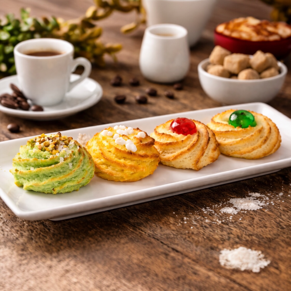 Original sizilianische Ricci di mandorla Mandelkekse