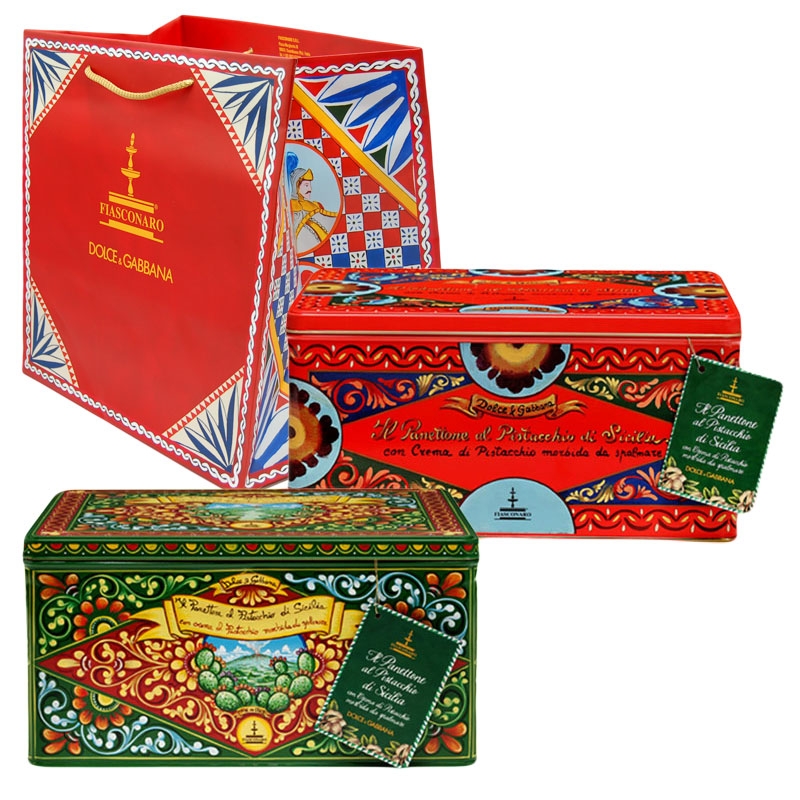 Dolce&Gabbana Panettone al Pistacchio mit Pistaziencreme Limited Edition 600Gr.