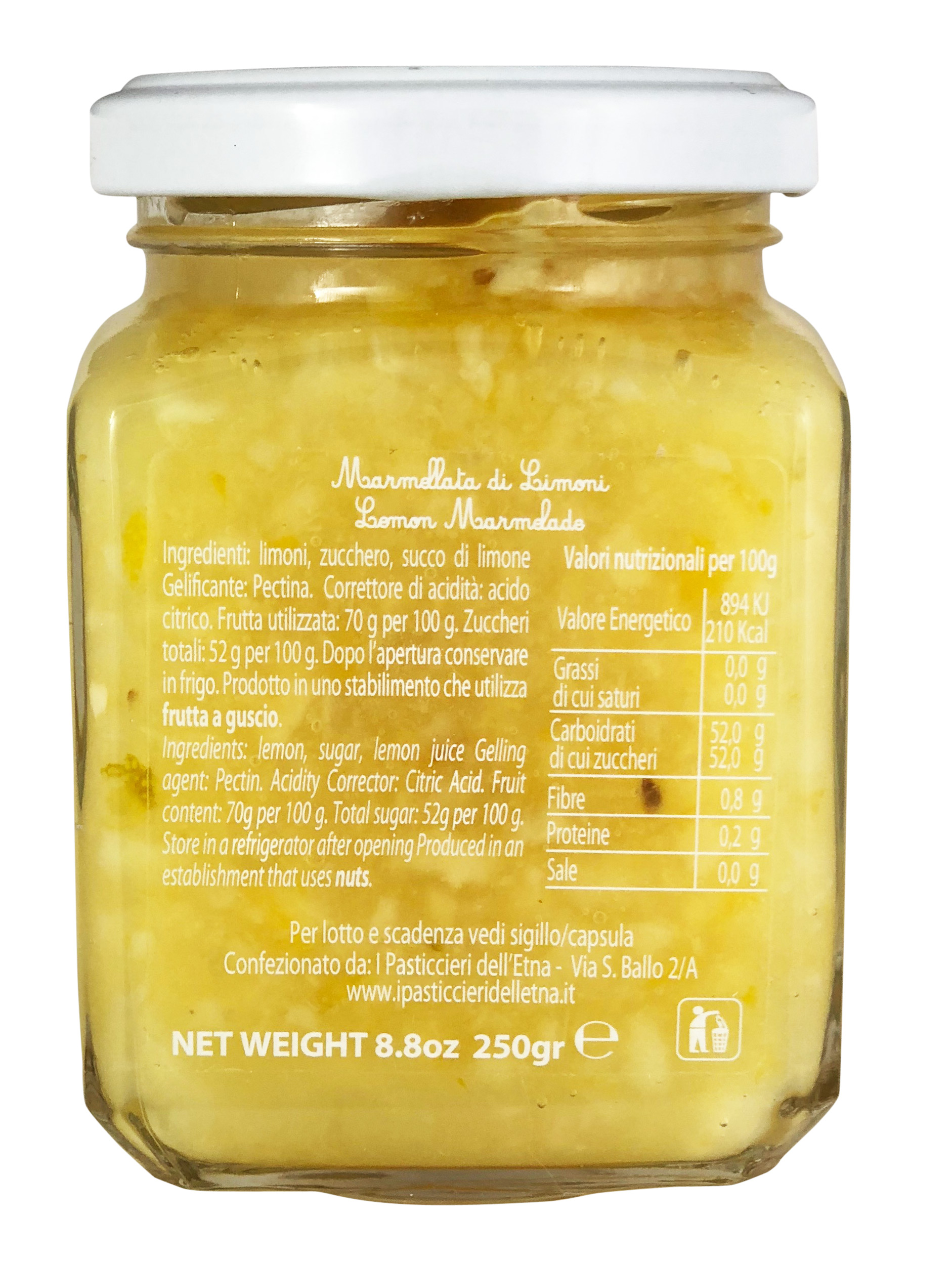 Zitronen Marmelade extra aus Sizilien
