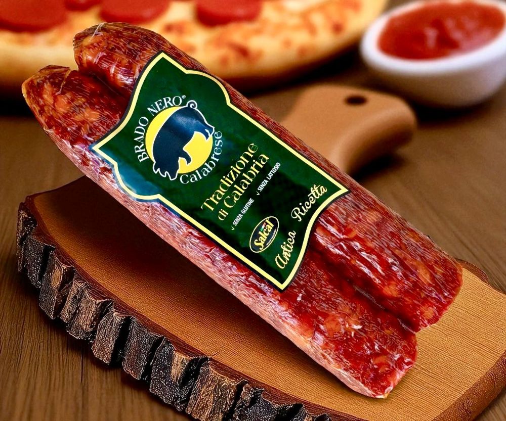 Kalabrische Salami vom schwarzen Schwein