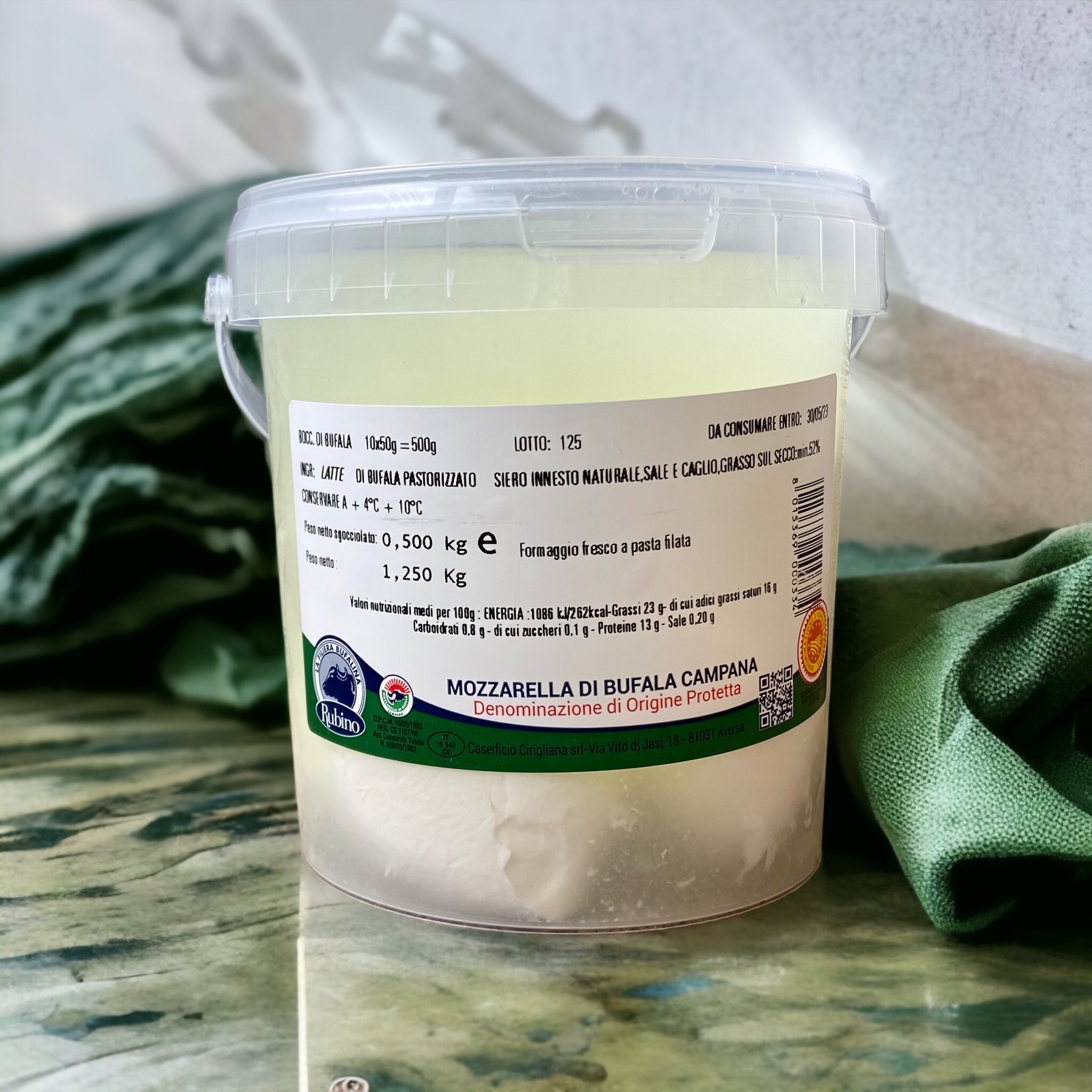 10X50g Bocconcini di Bufala - kleine Büffelmilch Mozzarella 500g