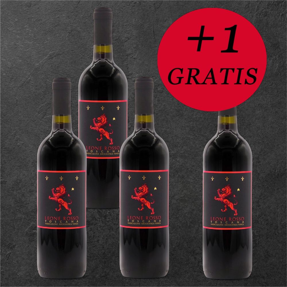 3+1 geschenkt! Leone Rosso Toscana IGT 2020 Castello Sonnino