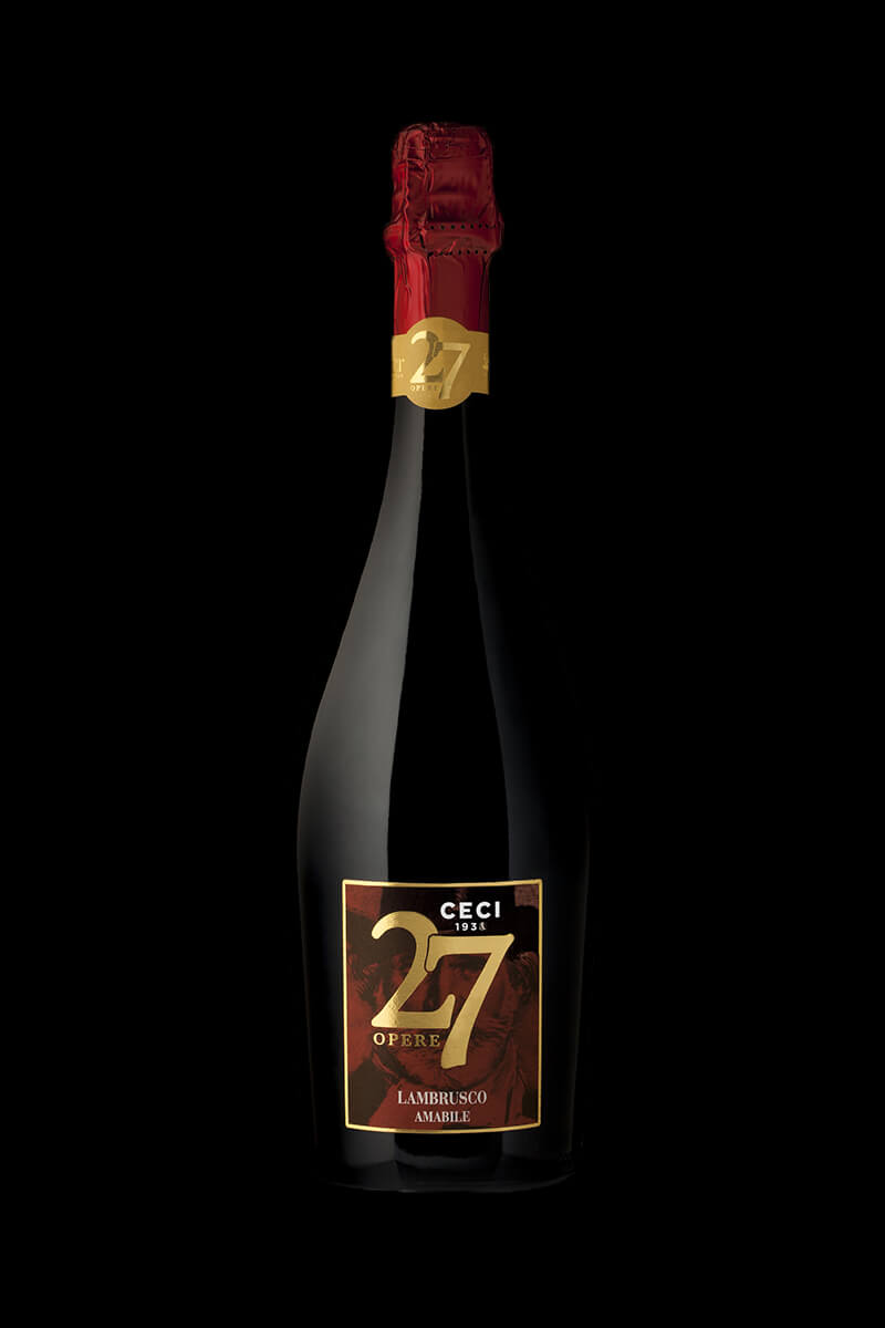 6 Flaschen 27 Opere Lambrusco amabile Cantine Ceci