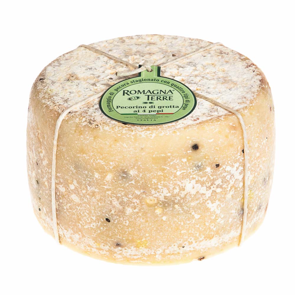 Pecorino Grotta ai 4 Pepi - Pfefferschafmilchkäse Höhlenreifung